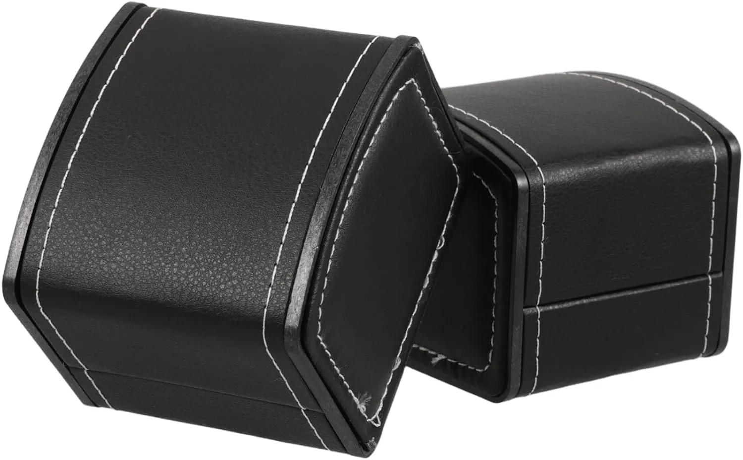 Men's Watch Storage Ring fungus sway colossal naked monochromatic earthenware Pocket Durable Pu Leather Didiseaon Watch Organizer Box Set 2pcs 