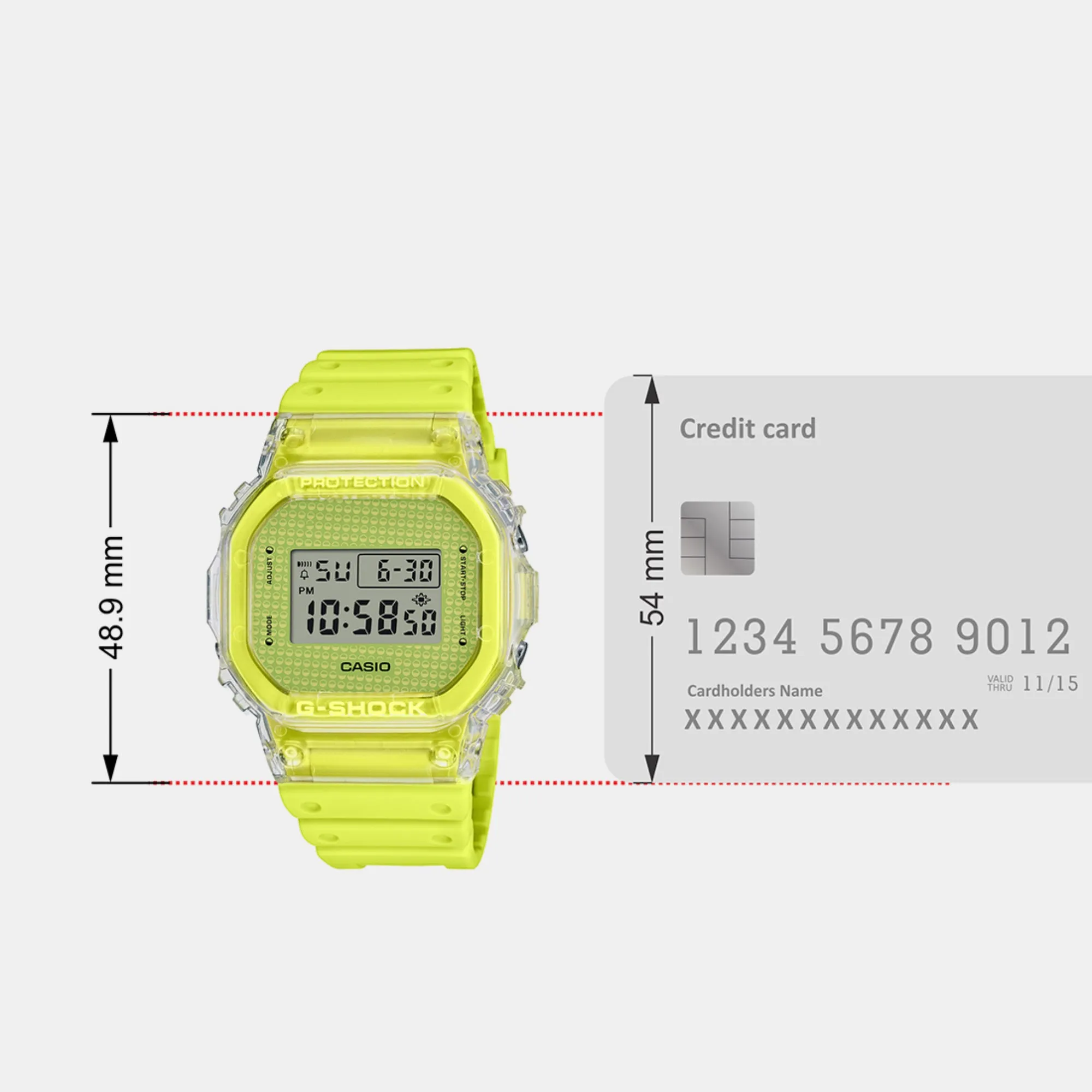 Men's Yellow Digital Resin Watch G1360 - DW-5600GL-9DR