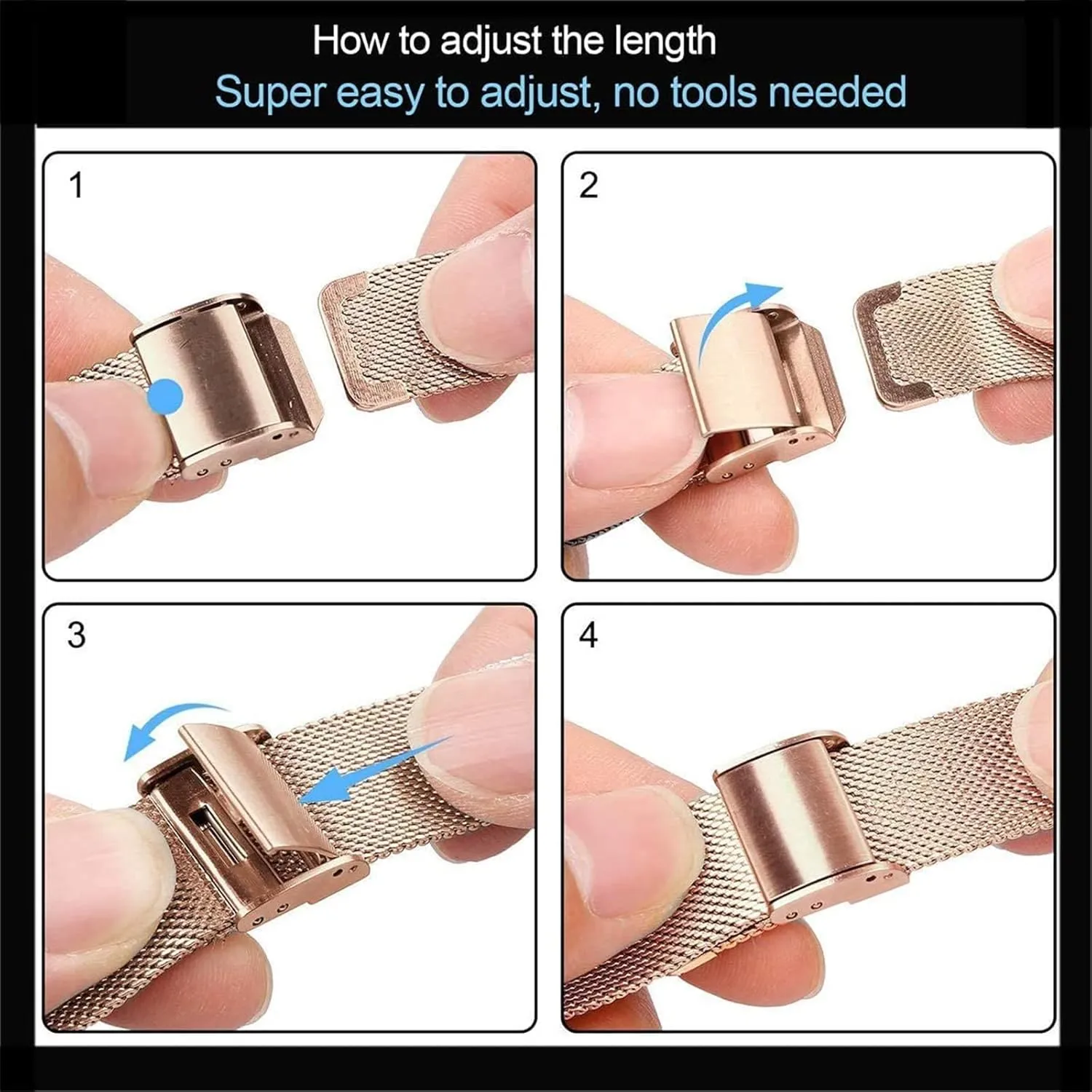 Mesh Replacement straps for Men Women Replacement Watch Strap 18mm 20mm 22mm for Smart temporary unpredictable proponent watch or traditional watch Universal Watch Band Stainless steel Metal 