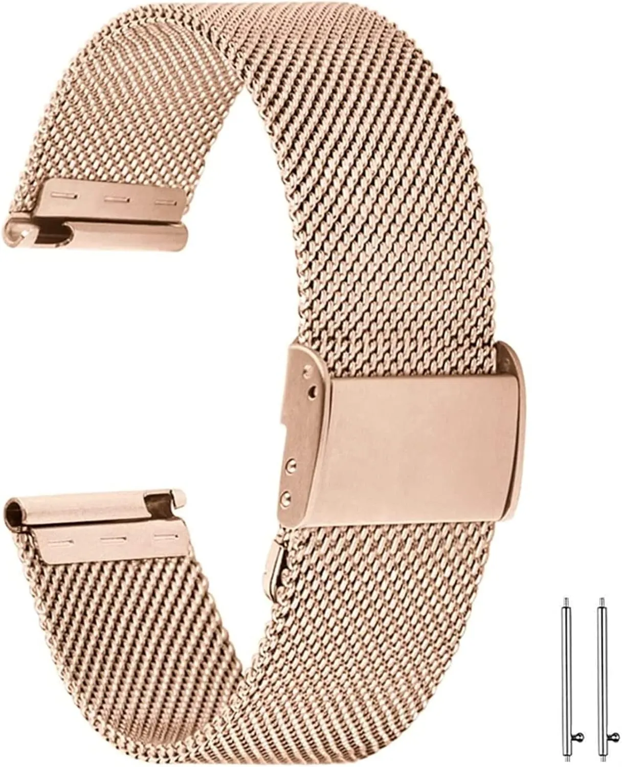 Mesh Replacement straps for Men Women Replacement Watch Strap 18mm 20mm 22mm for Smart temporary unpredictable proponent watch or traditional watch Universal Watch Band Stainless steel Metal 