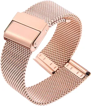Mesh Watch transition Straps for Men &Women Ultra Thin Universal Premium Quick Release Adjustable Mesh Watch Bands Metal Strap Compatible with Most Watches,Rose Gold,17mm Stainless Steel 