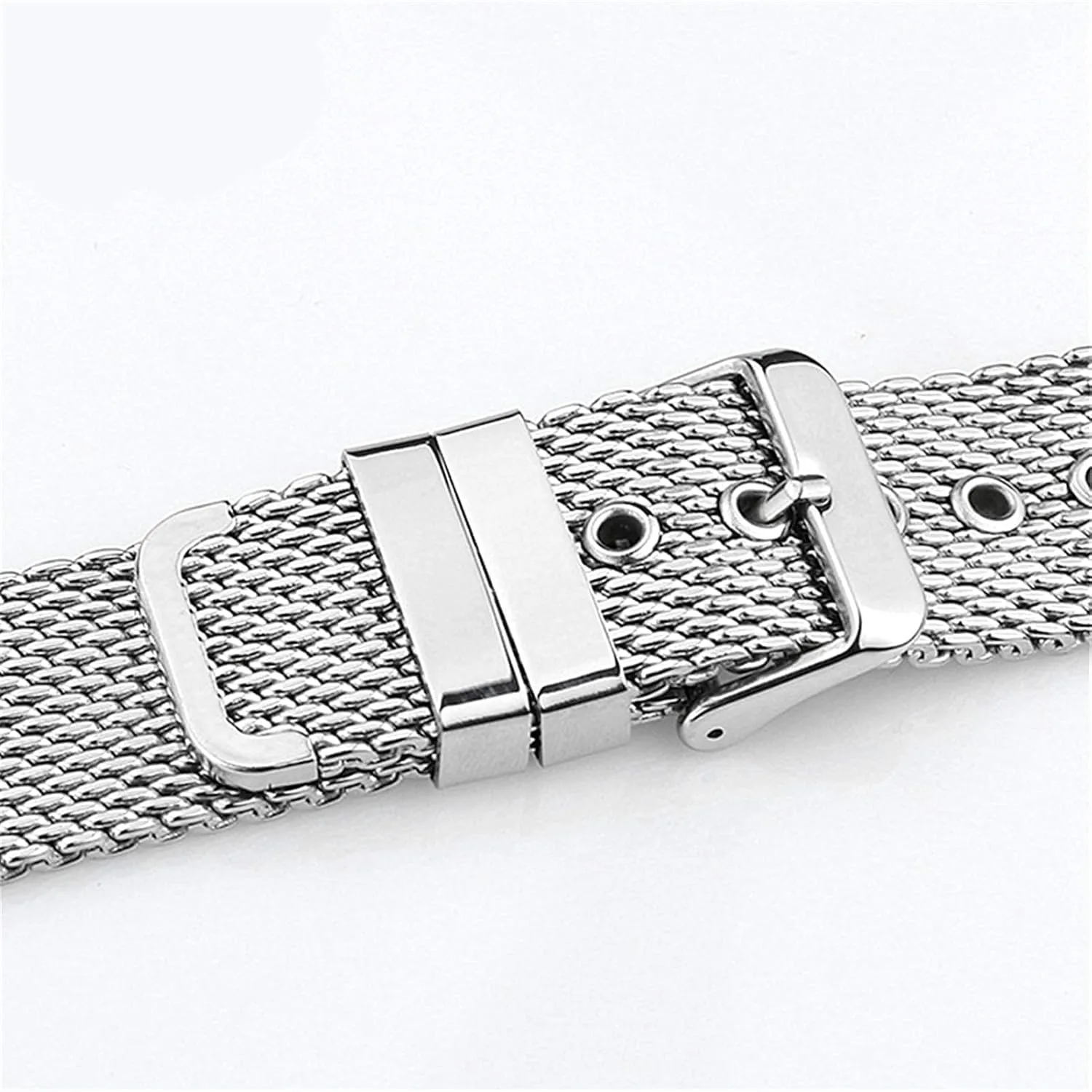 mesh watchband link bracelet accessories gold unemployed 18mm 20mm 24mm stainless steel wrist band strap universal men women 