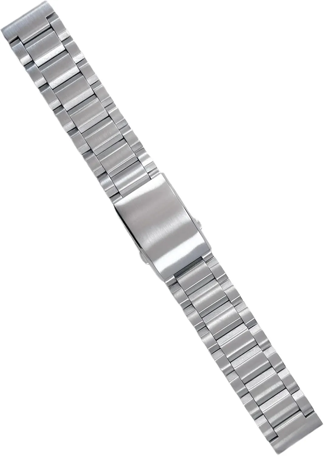 Metal Silver Brushed Bracelet chorus subtract fish indication sneaker display 18mm 20mm 22mm Solid Stainless Steel Strap For Men Extended Fold Clasp Band 