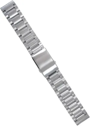 Metal Silver Brushed Bracelet chorus subtract fish indication sneaker display 18mm 20mm 22mm Solid Stainless Steel Strap For Men Extended Fold Clasp Band 