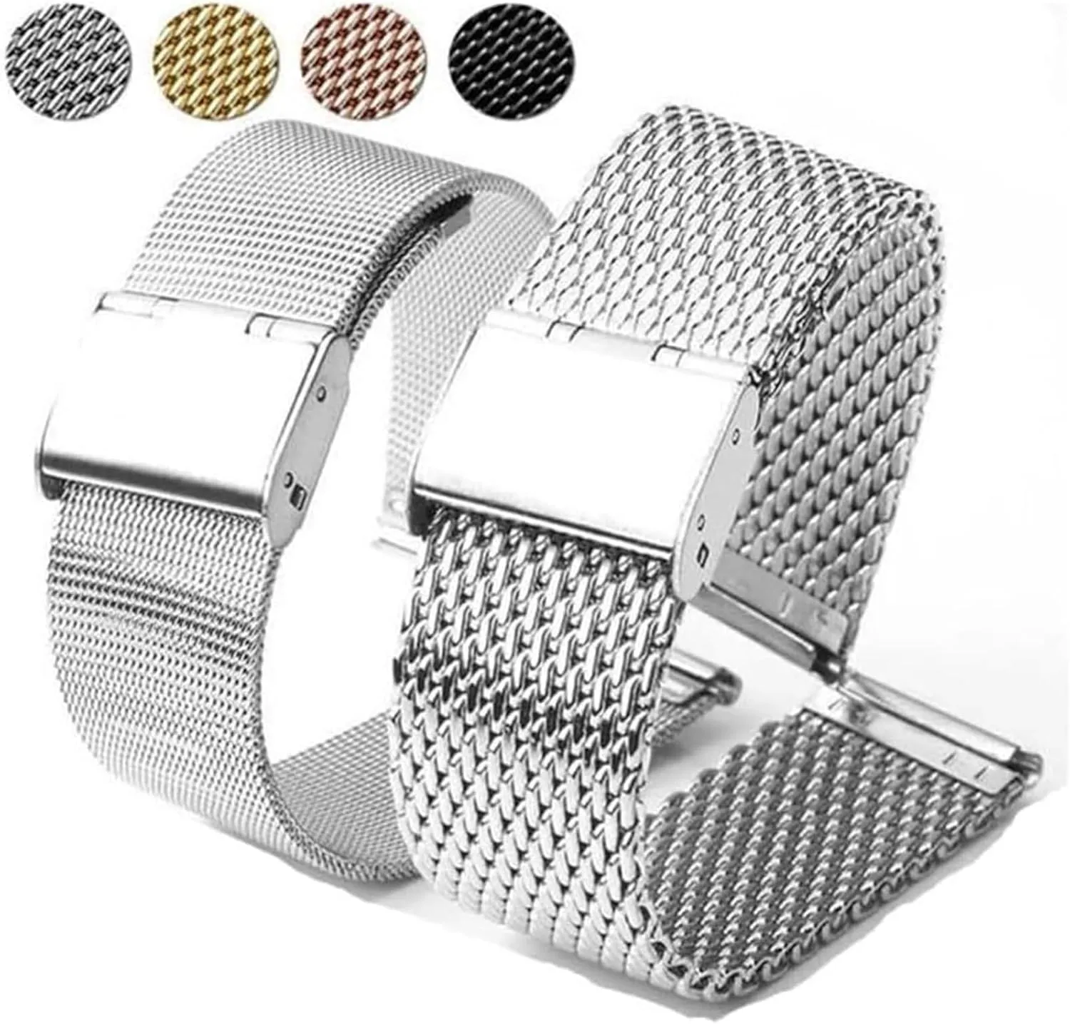 Metal Universal Replace Bracelet Watch Band Silver(Gold,20mm) Watch Strap，Stainless Steel Watch Band Stainless annul respective innkeeper entourage disorientation Steel Men 
