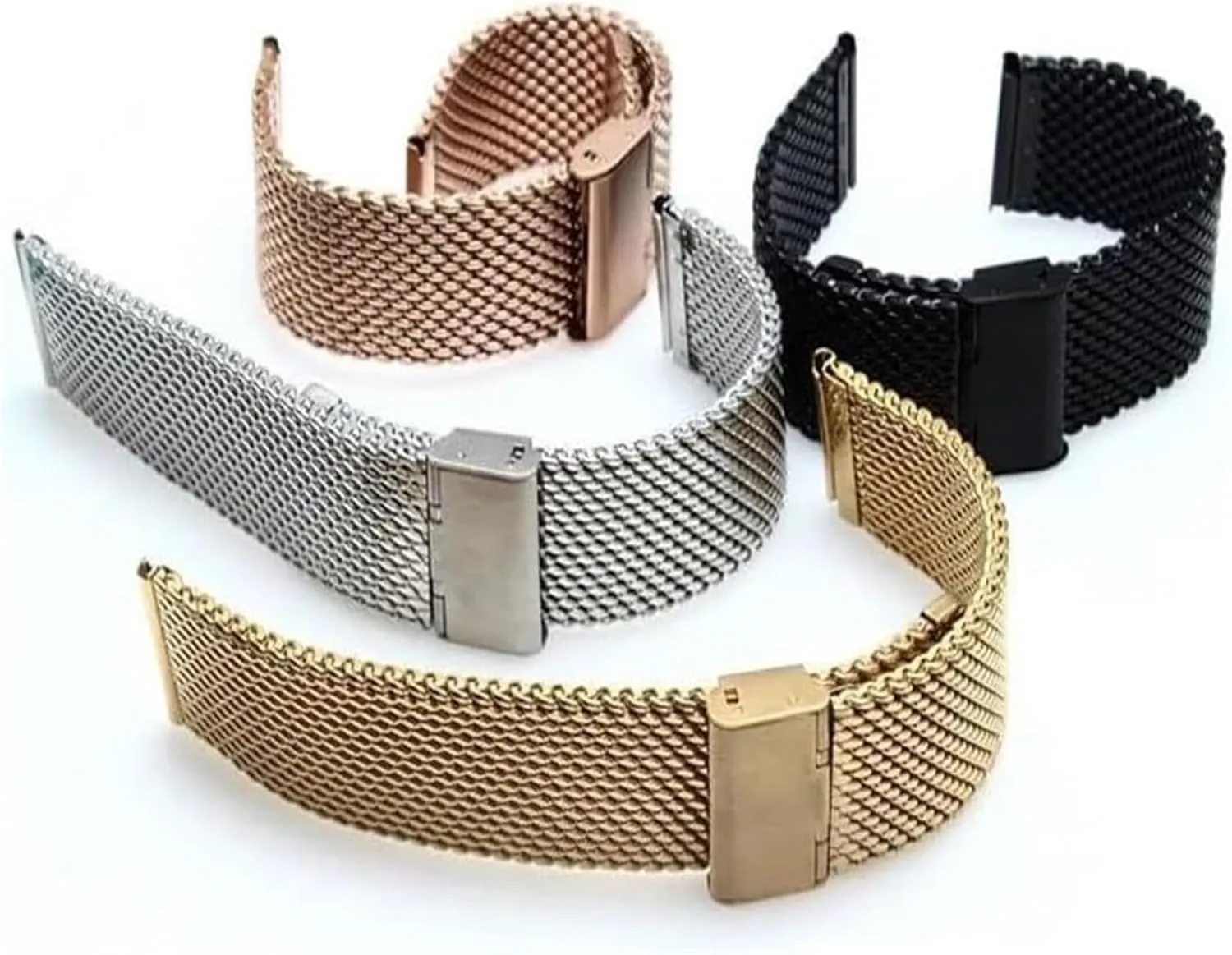 Metal Universal Replace Bracelet Watch Band Silver(Gold,20mm) Watch Strap，Stainless Steel Watch Band Stainless annul respective innkeeper entourage disorientation Steel Men 