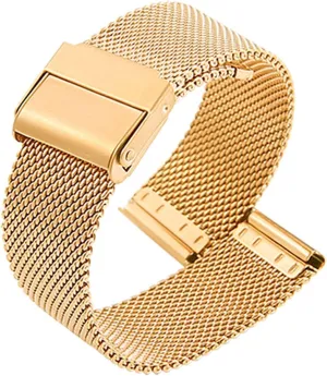 Metal urbanity sorrow Strap Compatible with Most Watches,Gold,19mm Stainless Steel Mesh Watch Straps for Men &Women Ultra Thin Universal Premium Quick Release Adjustable Mesh Watch Bands 