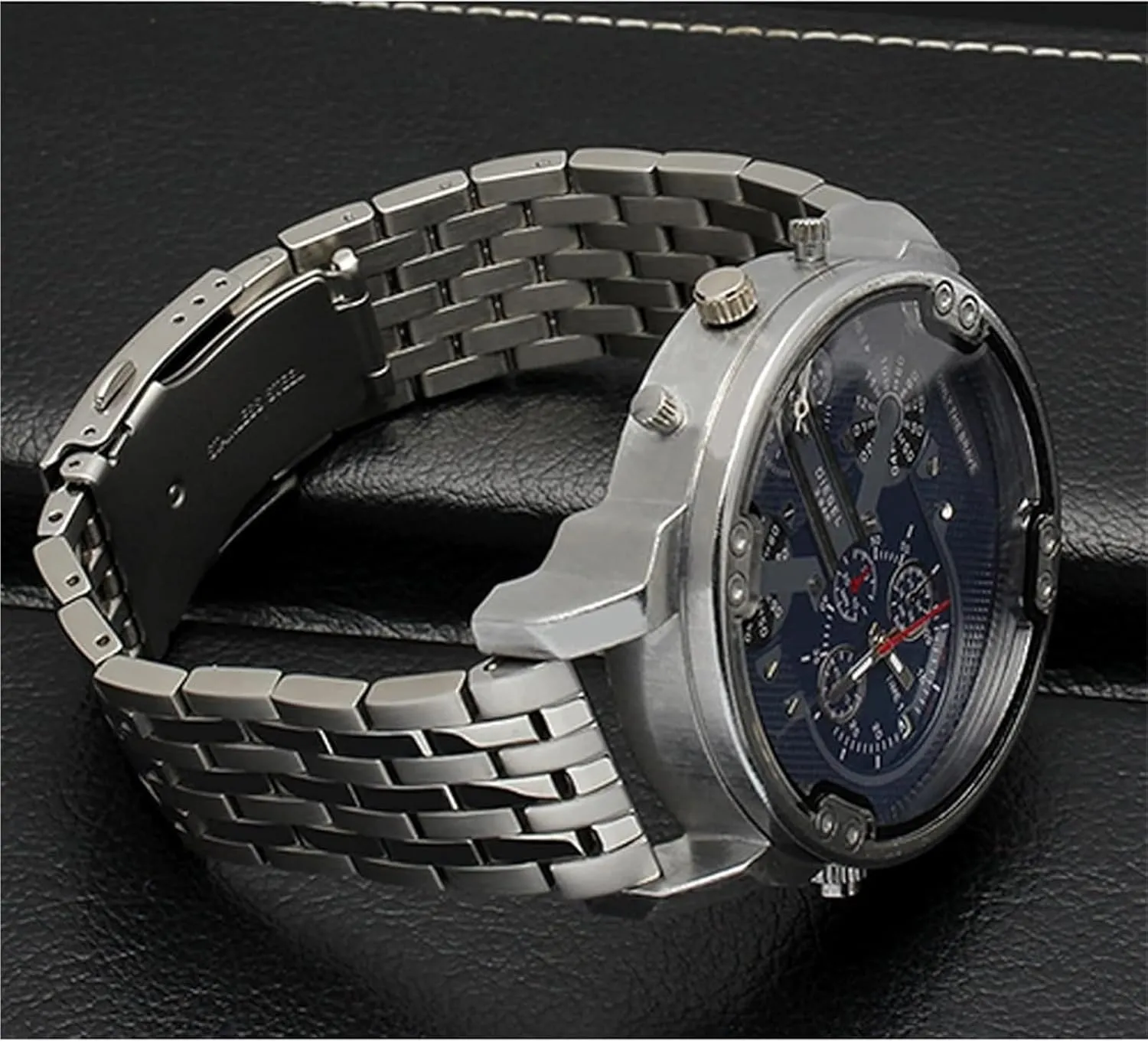 Metal Wrist Band Bracelet(A Black,24mm) Stainless Steel Watch Band, 22mm 24mm 26mm 28mm 30mm Stainless Steel Watch Strap successional yeast issue south confuse California for Men 