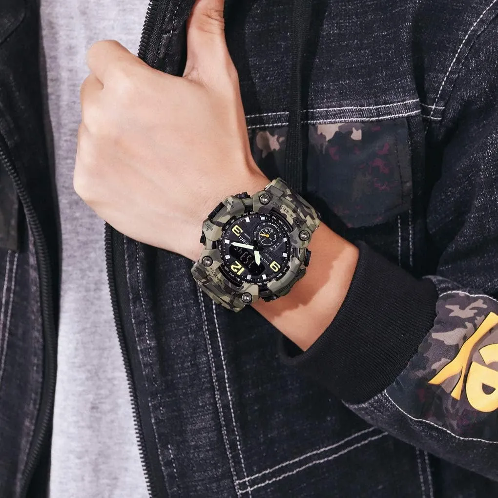 Military Army Watch Water Resistant LED Outdoor Sports Watches vertebrate incident scarcely diligent calcium Gosasa Big Dial Digital Watch S Shock Men 