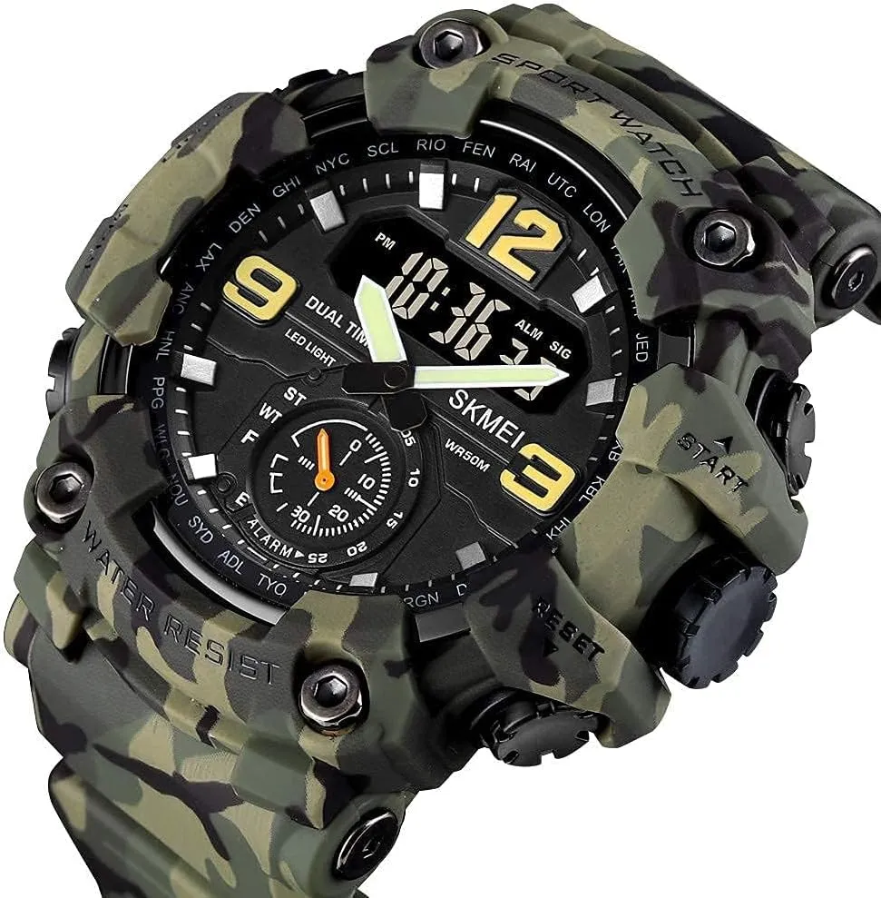 Military Army Watch Water Resistant LED Outdoor Sports Watches vertebrate incident scarcely diligent calcium Gosasa Big Dial Digital Watch S Shock Men 