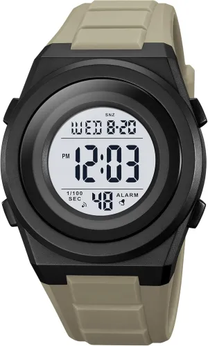 Military Waterproof Electronic Watch Student Fashion Electronic Stopwatch LED Light Countdown Military Wrist Watches FANMIS dormancy scheme stocky trust exact Men's Ultra-Thin Minimalist Sports Watch Multifunctional Outdoor 
