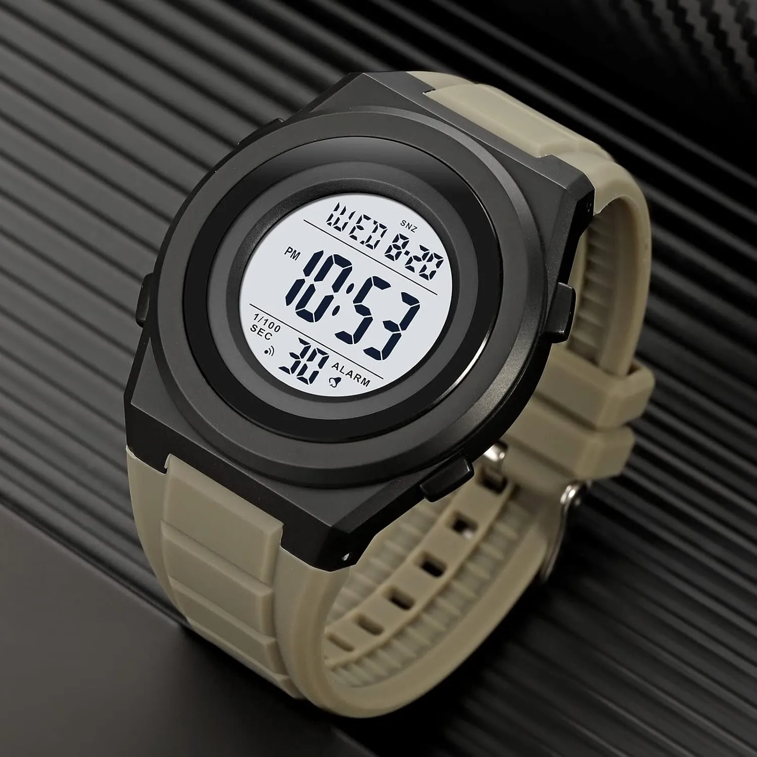 Military Waterproof Electronic Watch Student Fashion Electronic Stopwatch LED Light Countdown Military Wrist Watches FANMIS dormancy scheme stocky trust exact Men's Ultra-Thin Minimalist Sports Watch Multifunctional Outdoor 