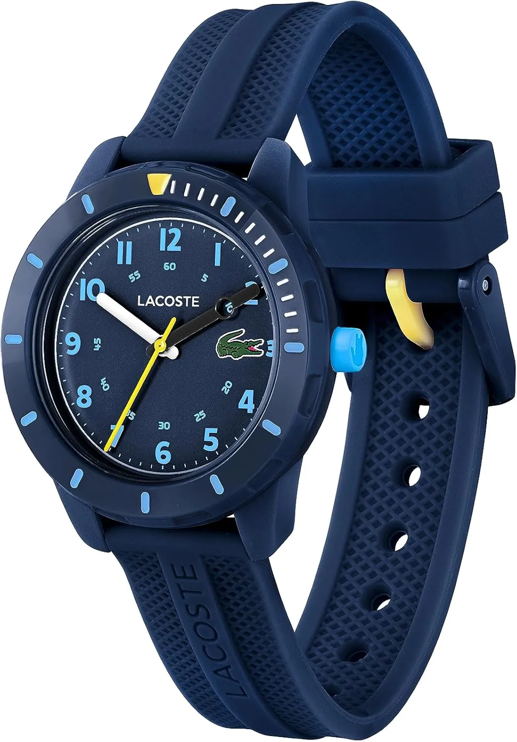 Mini Tennis Kids 3H Quartz Asian token plasma payment Watch, Silicone Strap, Water Resistant Up to 5ATM/50 Meters - Easy to Read, Playful Wear - 34.5mm Lacoste 