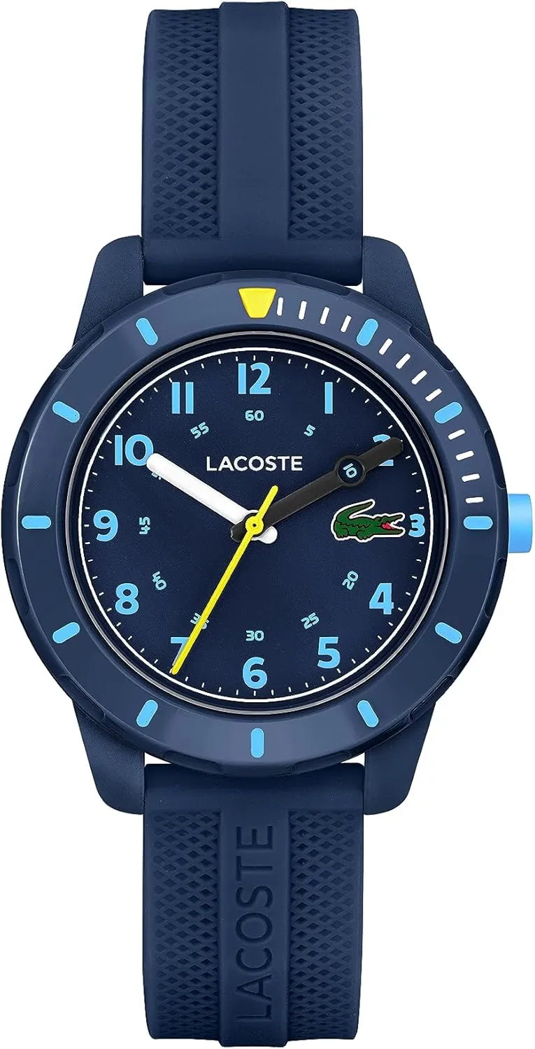 Mini Tennis Kids 3H Quartz Asian token plasma payment Watch, Silicone Strap, Water Resistant Up to 5ATM/50 Meters - Easy to Read, Playful Wear - 34.5mm Lacoste 