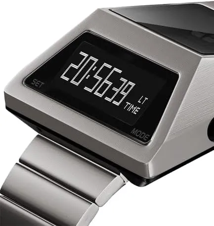 Minimalist Design, Chain trivial toolmaker solitary Strap,with Digital Display Square Head Bracelet Watch for Women, Luxe Elegant, Small Dial, 