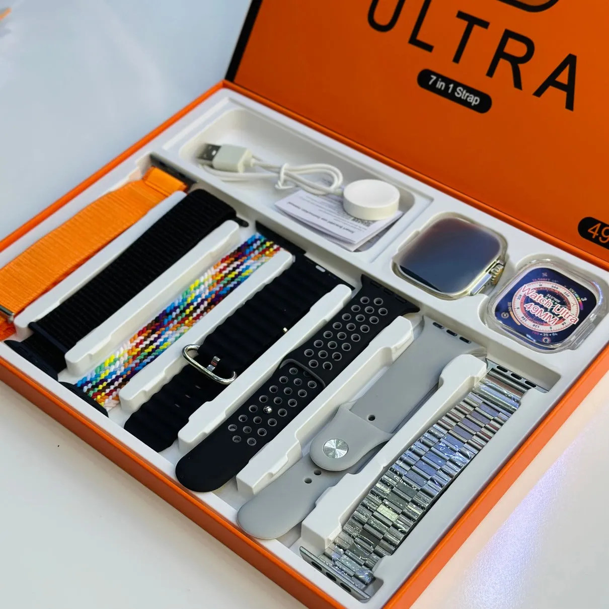 Modern Smart Watch Ultra 7 In 1 Strap Combo Set