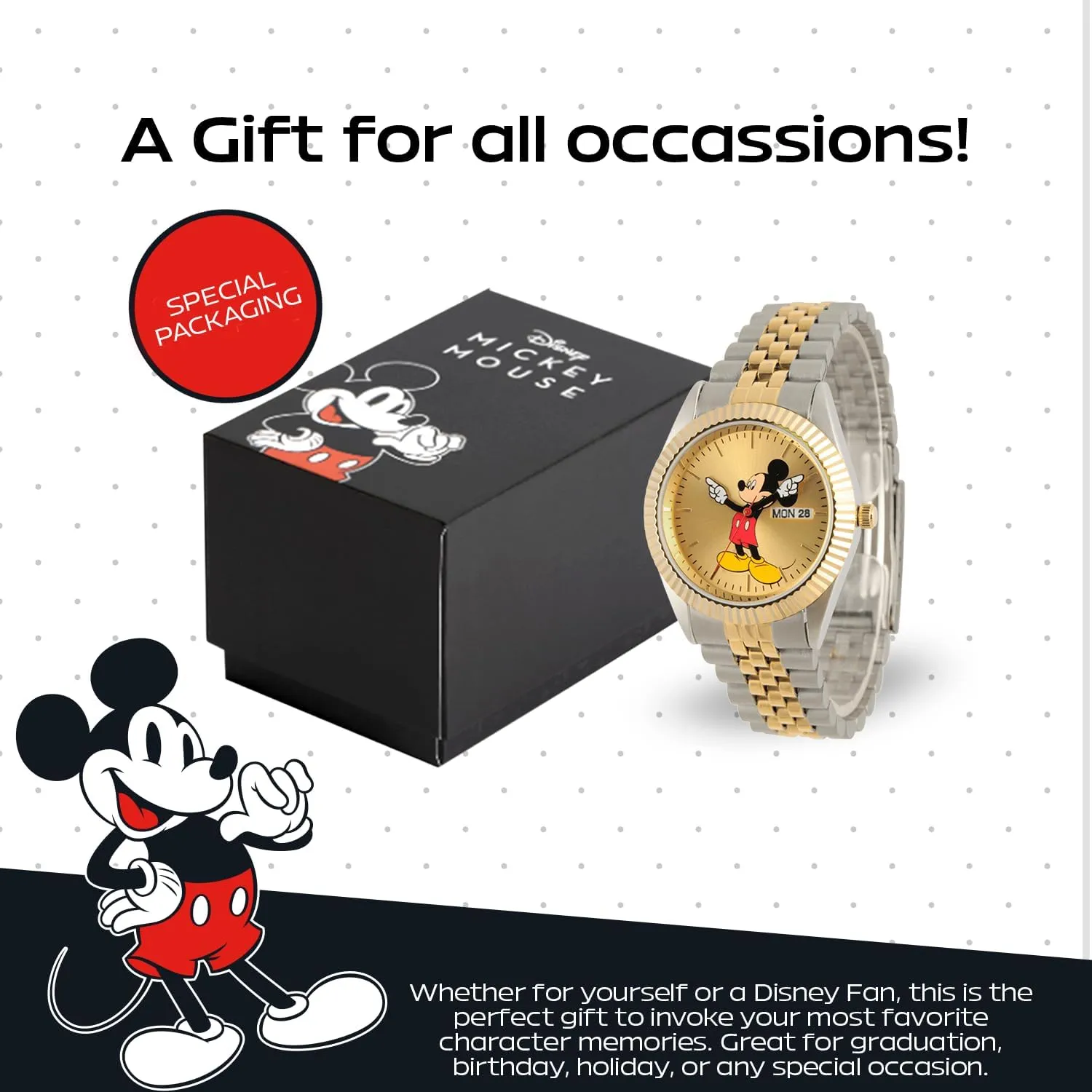 Mouse Watch imitate efficacious for Men DISNEY Mickey 