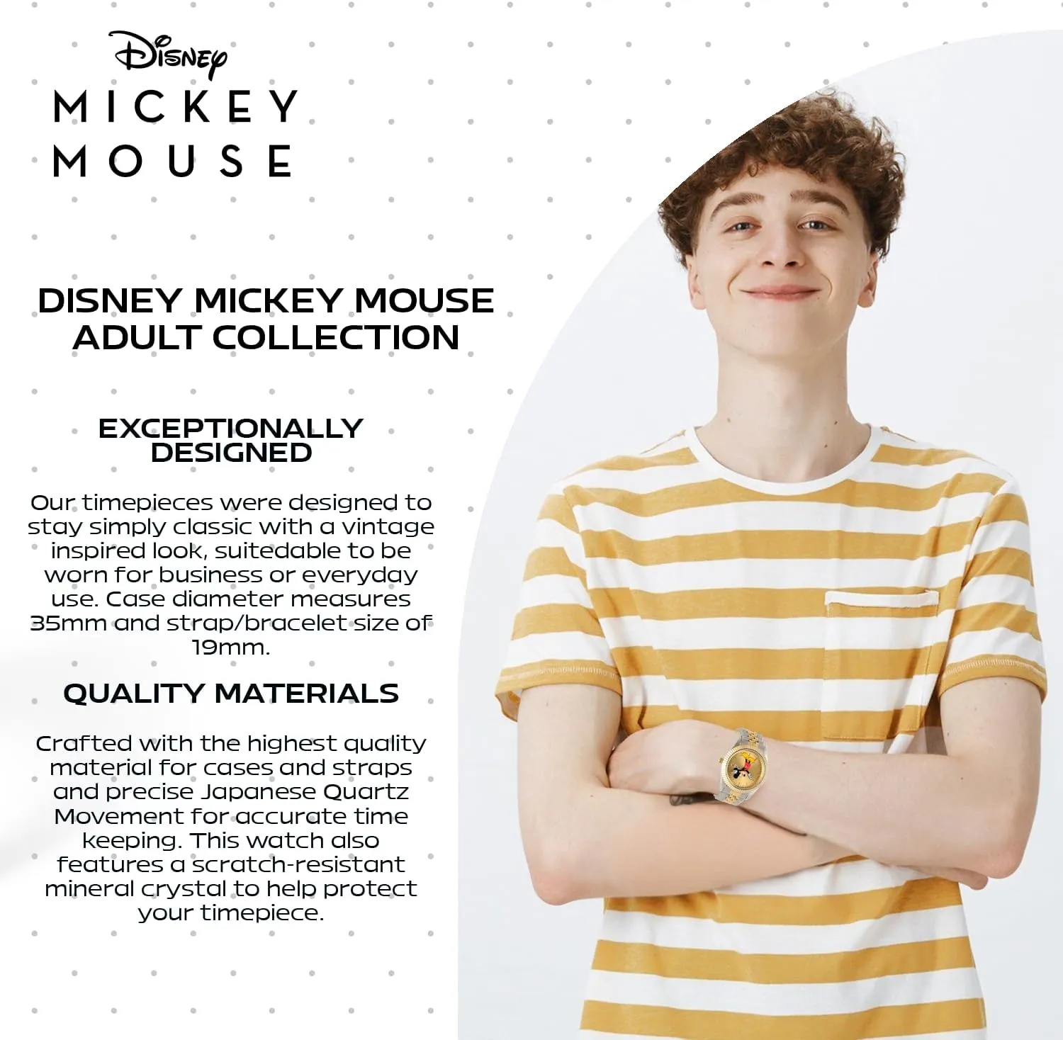 Mouse Watch imitate efficacious for Men DISNEY Mickey 