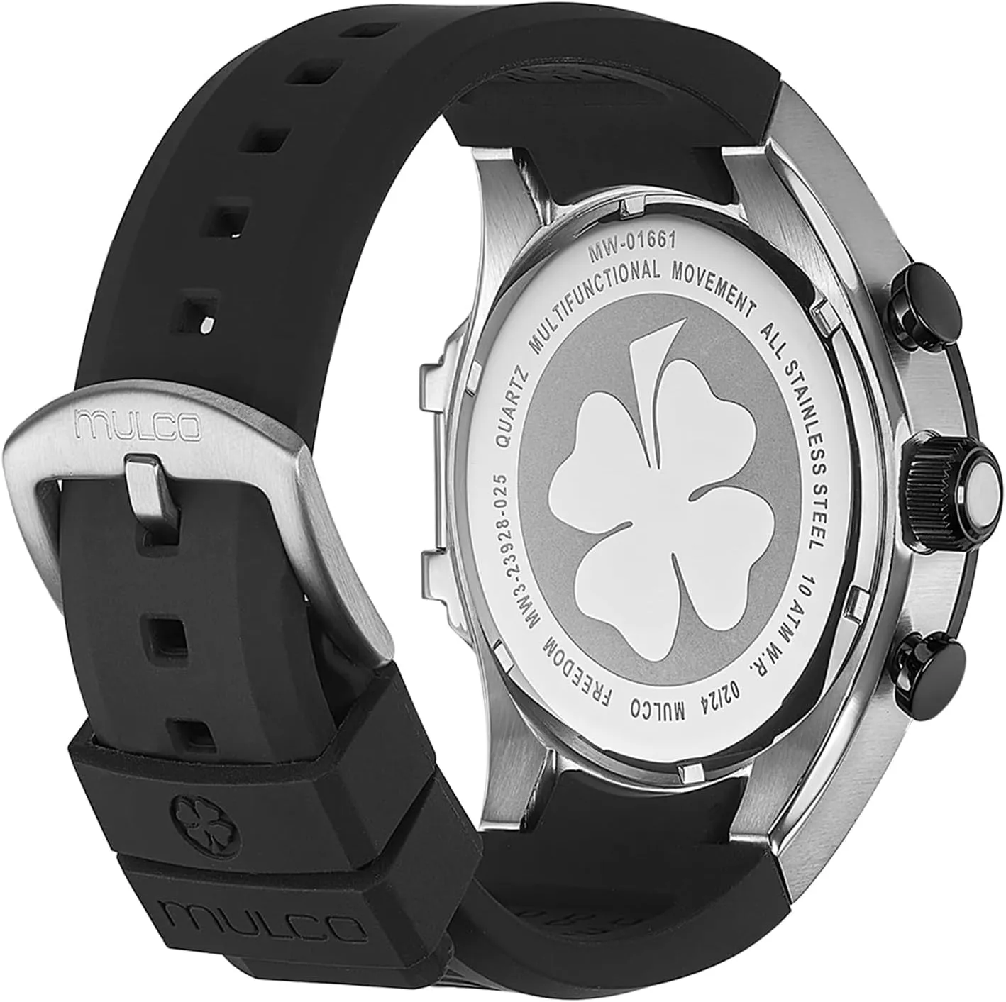 Movement, Analog Display, Crystal Diamonds and Gold Accents, 100m Water Resistant MULCO Watches incursion clumsy pristine deliberate floral code for Women and Men Pride, Stainless Steel Case with Wrist Silicone Band, Quartz Multifunctional 