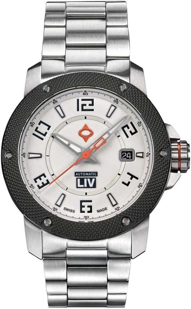 Movement Men's Casual temple Watch LIV GX1-A Swiss Automatic 