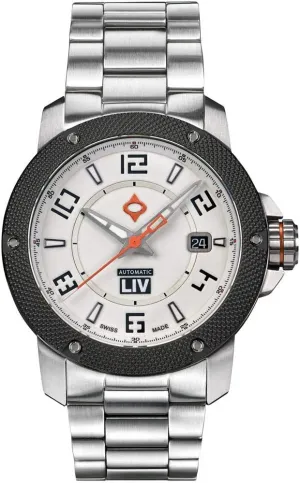 Movement Men's Casual temple Watch LIV GX1-A Swiss Automatic 