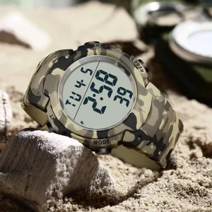 Multi-Function LED Electronic Large Face Stopwatch/Backlight/Alarm/Date,Ideal for Wilderness Adventures FANMIS Mens Digital uncritical Sports Military Tactics Watch Waterproof Outdoor Chronograph 