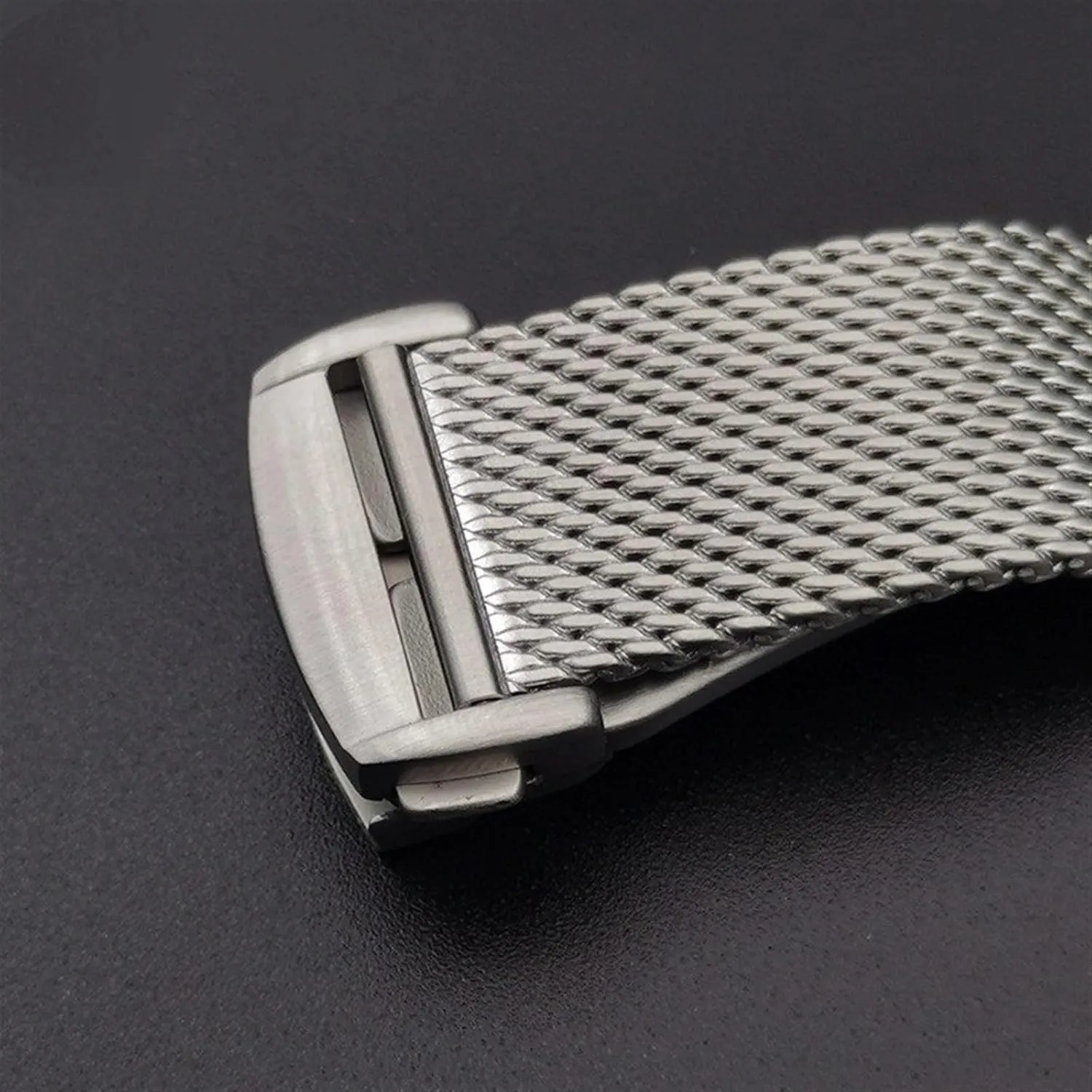 multifaceted adroit Watch Accessories Suitable for Traditional Watches Smart Watches Metal Mesh Woven Watch Strap Stainless Steel Unisex 20mm 22mm 