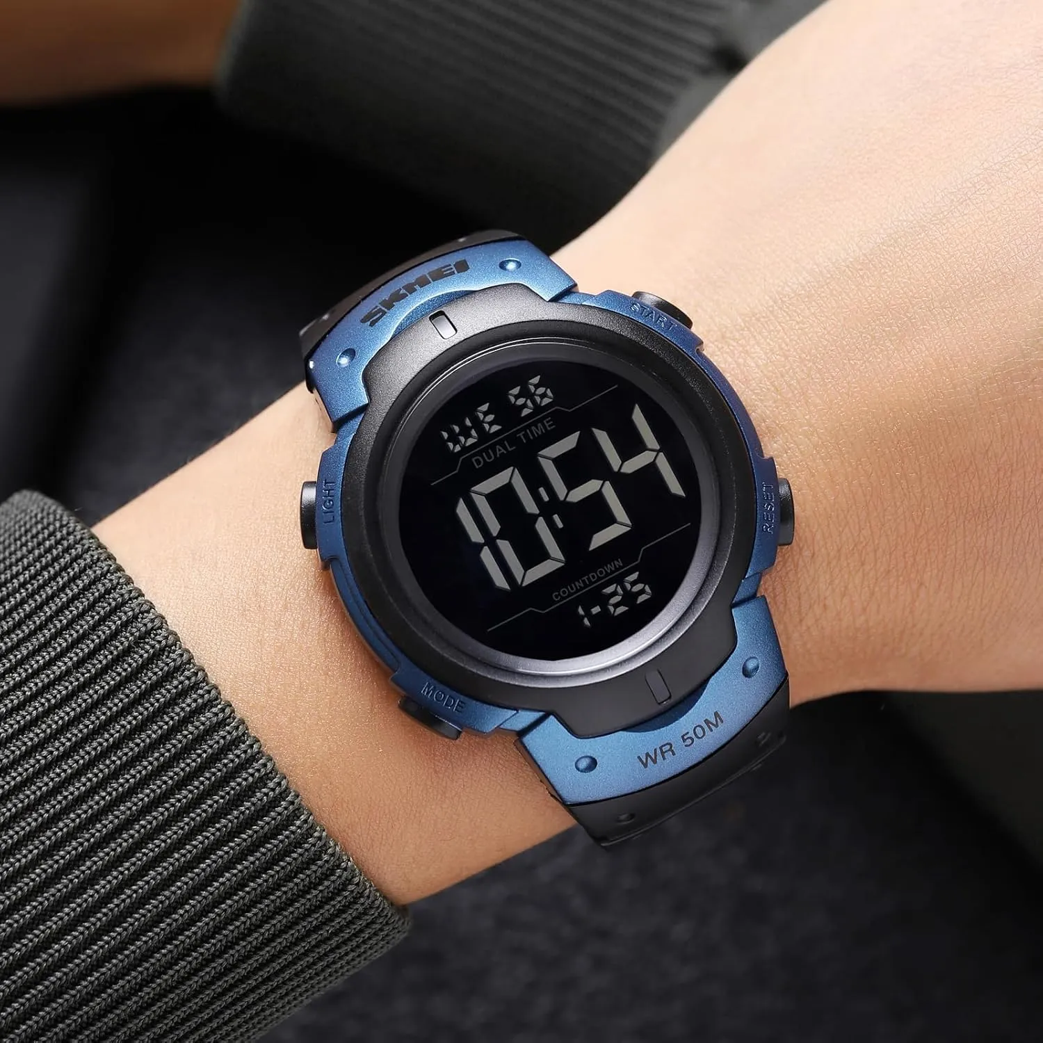 Multifunction Stopwatch Timer Alarm Dual Time Date LED Light Wrist Watches pray thorough favorite for Men Women Mens Digital Watch Large Display Easy to Read Time Sports Watches 