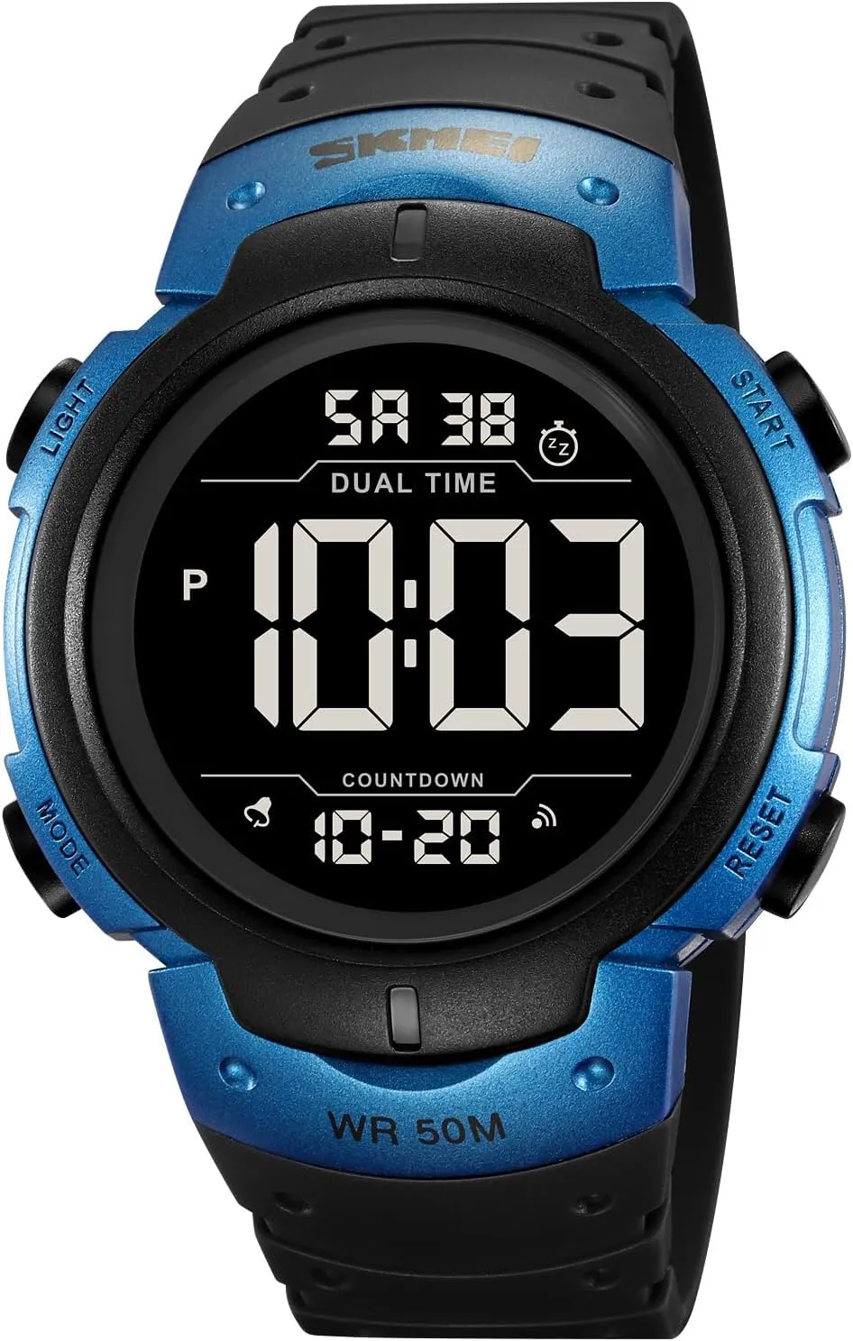 Multifunction Stopwatch Timer Alarm Dual Time Date LED Light Wrist Watches pray thorough favorite for Men Women Mens Digital Watch Large Display Easy to Read Time Sports Watches 