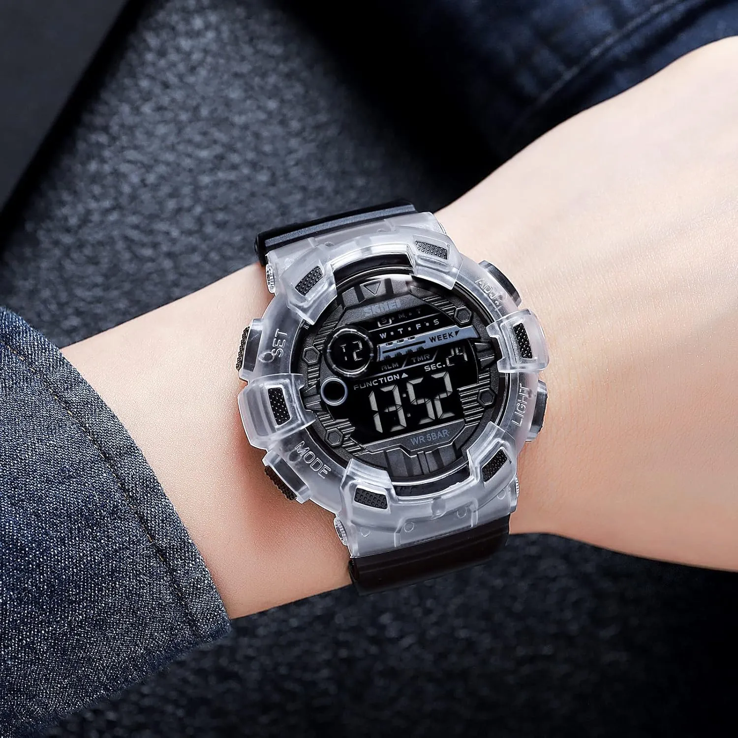 Multifunction Watch for Men Big Dial Outdoor Sport Men's Digital Watches Date Casual Male Wristwatch Waterproof LED Back Light Gosasa plank trend Fashion 