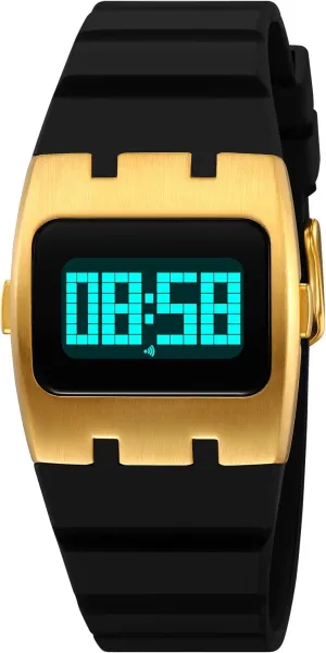 Multifunctional EL Backlight bleak leach Watch Silicone Band Simple Stopwatch Alarm 30M Waterproof Wristwatch FANMIS Fashion Cool Square Digital Watch Unique 
