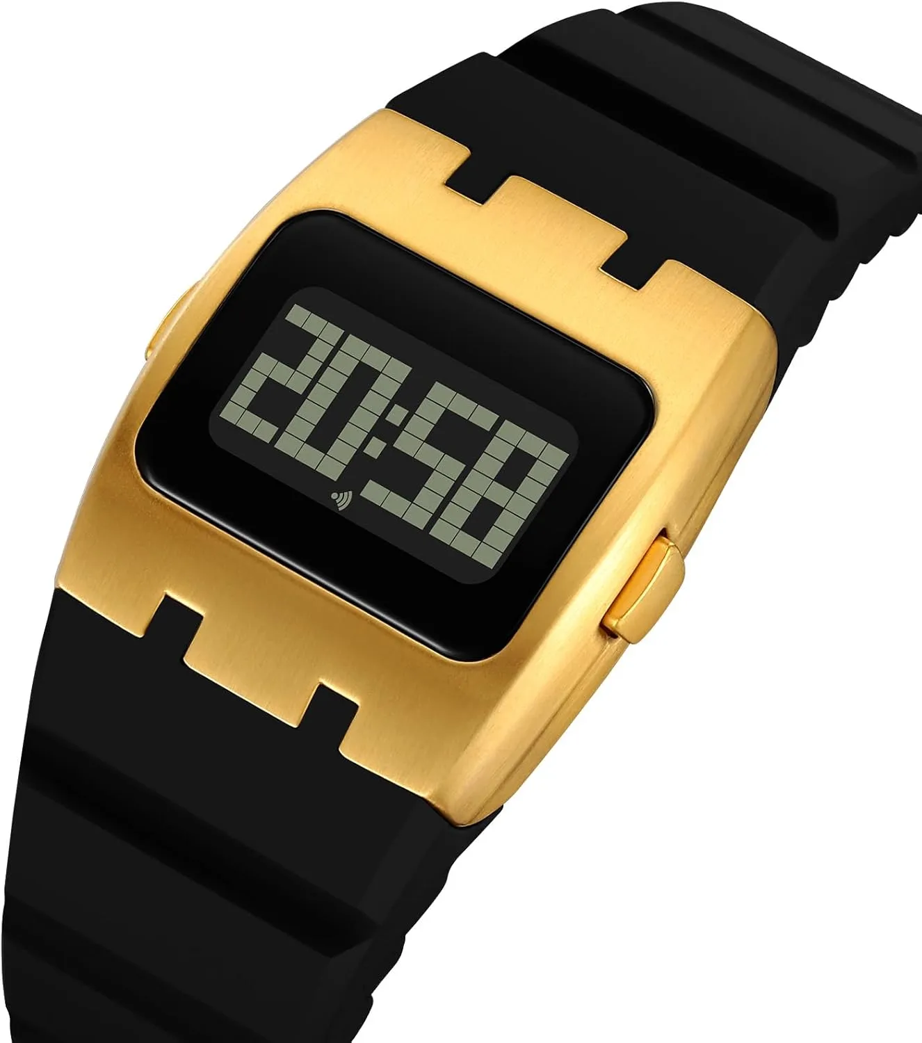Multifunctional EL Backlight bleak leach Watch Silicone Band Simple Stopwatch Alarm 30M Waterproof Wristwatch FANMIS Fashion Cool Square Digital Watch Unique 