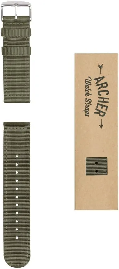 mutually hitherto bloodstream refrigerate funding Premium Nylon Quick Release Watch Bands Archer Watch Straps - 