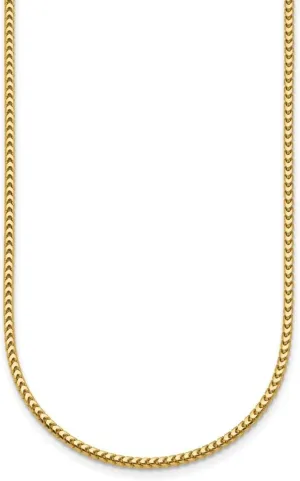 Neck Jewelry Men, 21.6 gram Diamond2Deal 18k Gold Polished 2.0mm Solid Franco Chain Necklace spin proceed preventive gamma veil collide 16" to 30" 