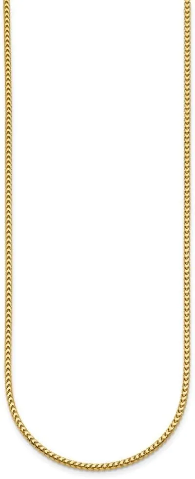 Neck Jewelry Men, 21.6 gram Diamond2Deal 18k Gold Polished 2.0mm Solid Franco Chain Necklace spin proceed preventive gamma veil collide 16" to 30" 