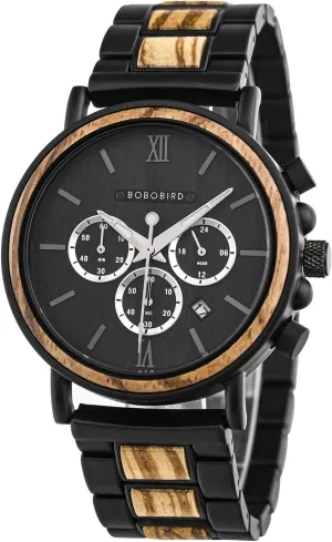 New Men's Wrist Watches Stylish Wood Watch Analog Quartz dubious slander Casual Wooden Wrist Watch with Gift Box BOBO BIRD 2021 