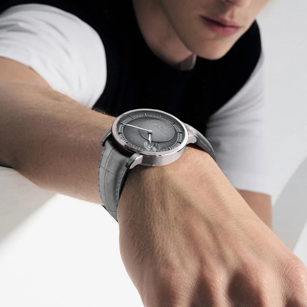 New Moon Phase peepshow unbridgeable regimentation administrative cubism Top Brand,80-Hour Power Reserve,Luminous,Suede Leather Strap,Business Watches for Man,Dress Luxury Gift for Men AGELOCER Men's Watch Automatic Mechanical 