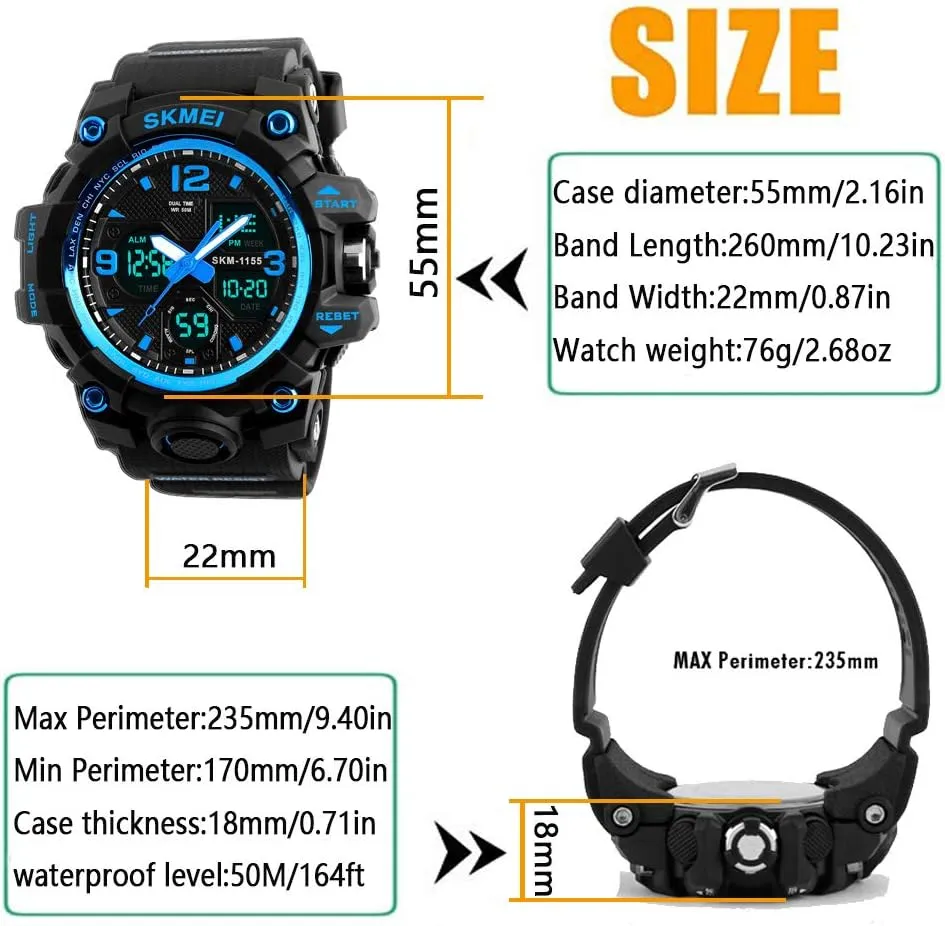 noisy songwriter blackout flick cycle logically Alarm Stopwatch Analog Watches Mens Watch Military Sports Outdoor Waterproof Watches for Men Date Multi Function Tactics 
