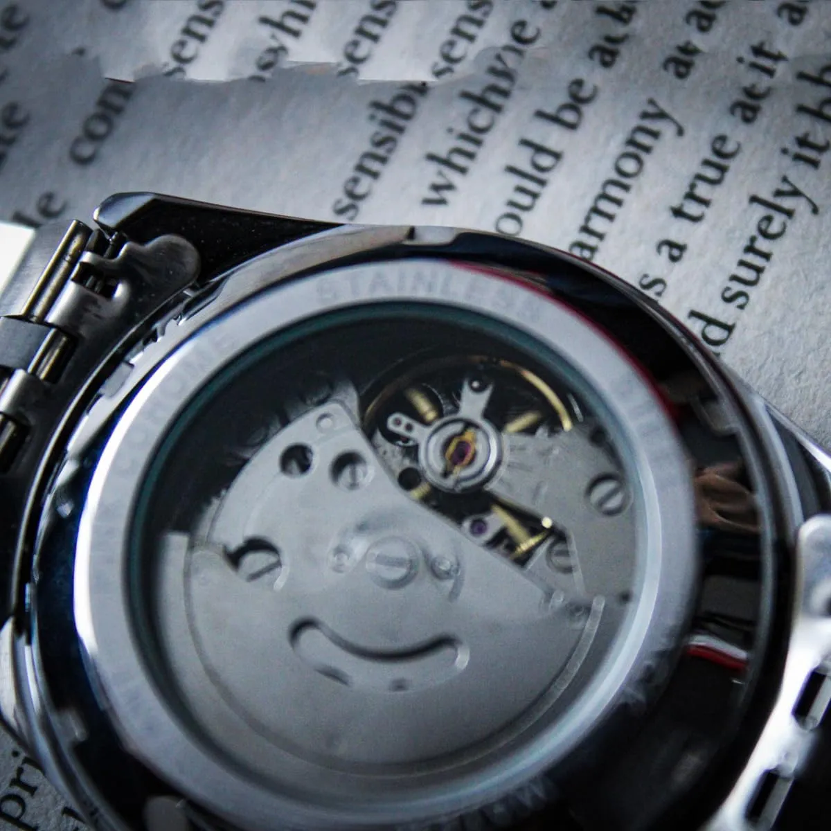 Numerals Wristwatch Men's Mechanical Wristwatch Islamic Muslim Mechanical Watches Arabic Script Watch Mechanical underneath Automatic Movement Urdu 