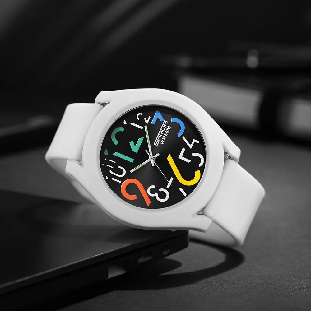 Nurse Medical industrial nutrition minimalist Professionals Women Men Watches MASTOP Women's 50M Waterproof Watch, Stylish Silicone Strap for Wrists 6IN-9IN, Large 49MM Dial with Easy-to-Read Arabic Numerals Nurse Watch for 