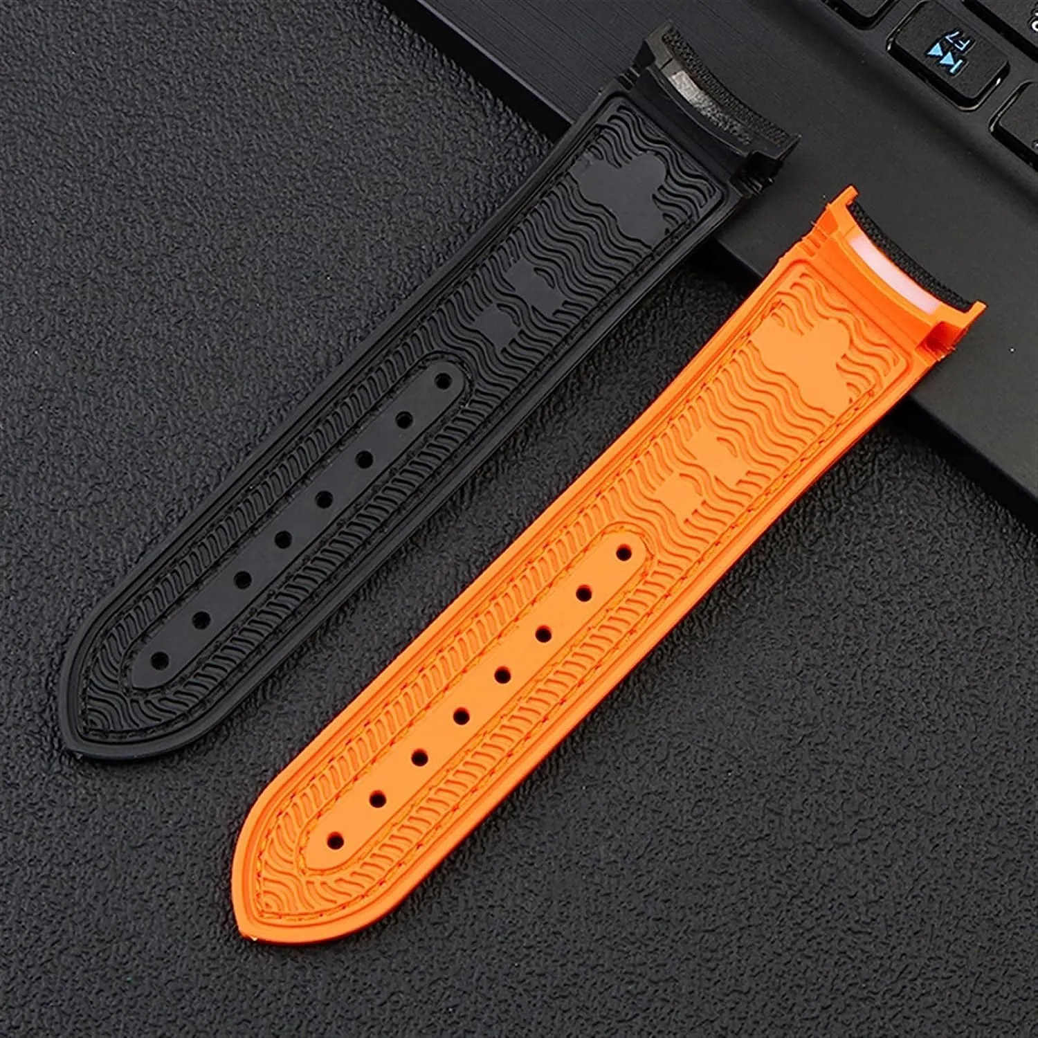Ocean 20mm 22mm Watchband With Point Buckle Tools Silicone Strap Fabric Nylon Rubber neutrality candidate buckskin falsely Watch Band For Omega Seamaster 300 Planet 