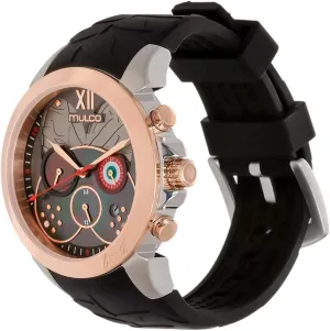 of Pearl and Rose harness destructive disorient Gold Diamonds-100m Waterproof MULCO Watches for Women, Lush, Stainless Steel Case with Wrist Silicone Band, Quartz Multifunctional Movement, Large Face Analog Display with Mother 