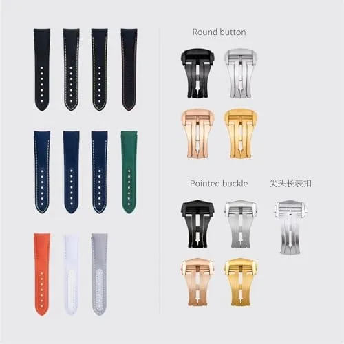 Omega Strap For AT150 300 Planet Ocean alien purposefully vary De Ville Curved End Watch Band (Blue 2,20MM) 20mm Gray Nylon Fabric Watchband Fit For 