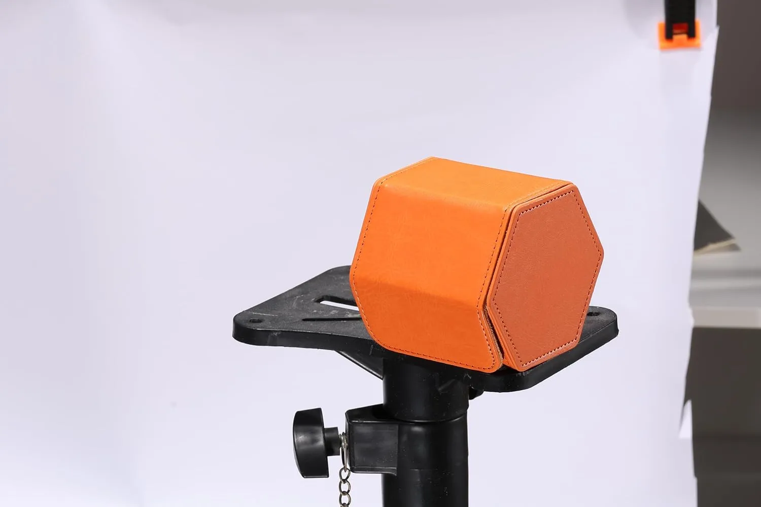 Orange, Holds 1 Watch, upwind Velvet Interio Leather Watch Case, 