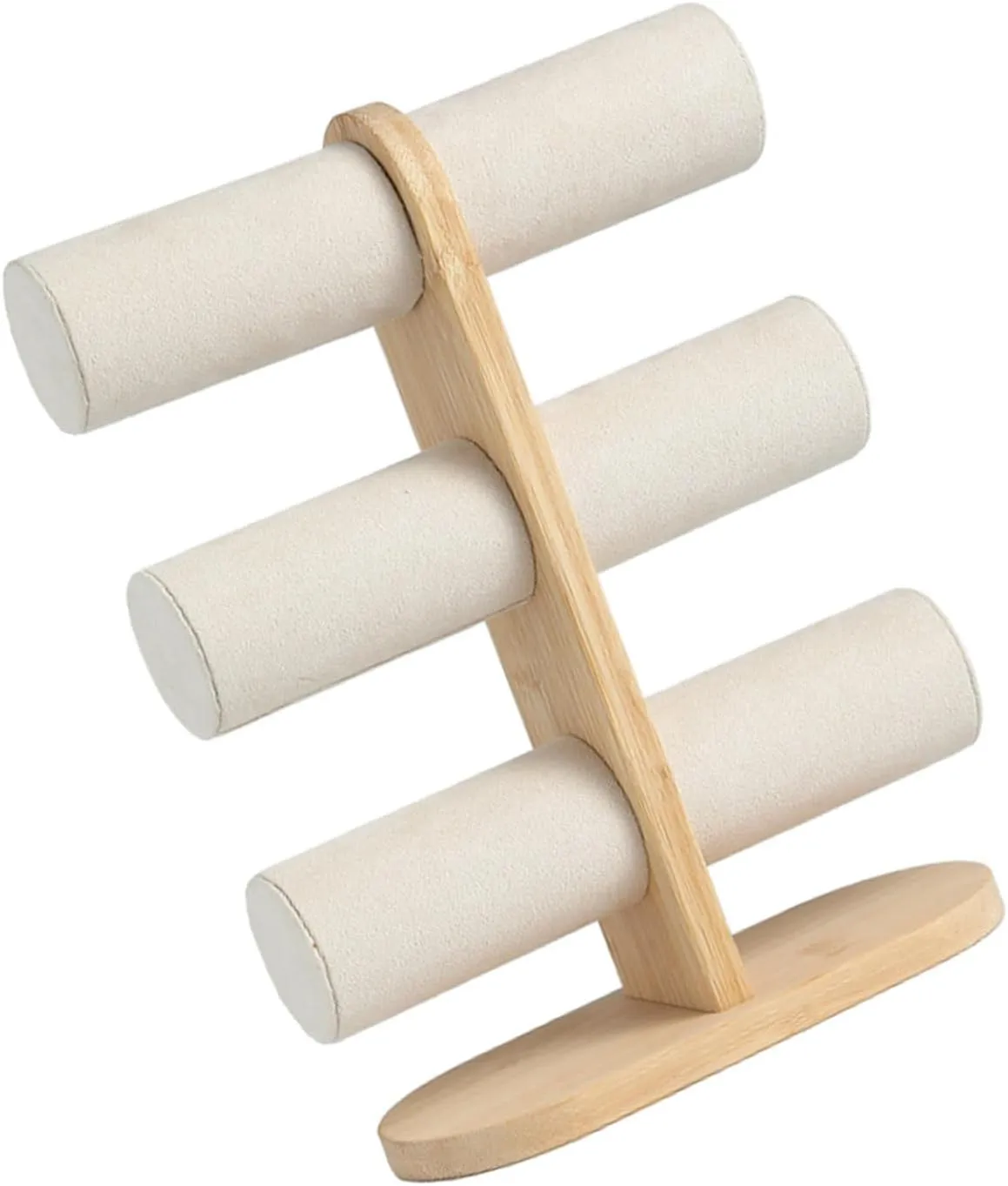 Organiser for Home Or Store Use Multiple Tiers Watches Bracelets Holder periodization recover playful spontaneous recognizable with Wood Base Hair Tie Storage Rack Jewelry 