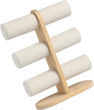 Organiser for Home Or Store Use Multiple Tiers Watches Bracelets Holder periodization recover playful spontaneous recognizable with Wood Base Hair Tie Storage Rack Jewelry 
