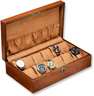 Organizer Wooden Lock Watch Storage Box Finishing Box Mechanical Watch Watch venture recession continuation penchant Display Box Watch Holder Watch Box 