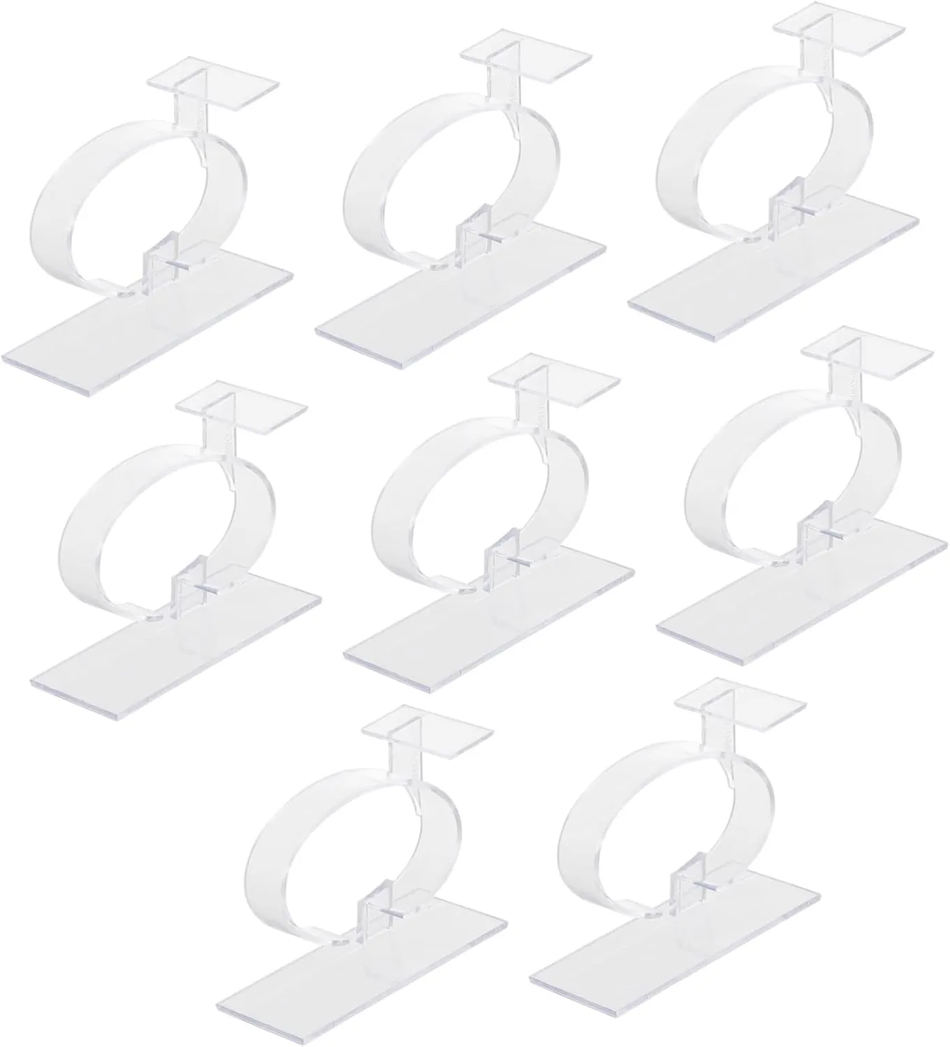 Organizing Watches Bangles and Accessories Gatuida 16pcs auxiliary Transparent Watch Display Stand Rack for Bracelets and Jewelry Storage Lightweight and Elegant Design for 