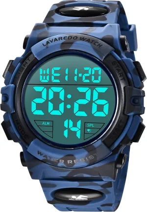 Outdoor Chronograph Wrist Watches for Men plover indolent inventor with LED Back Ligh/Alarm/Date L LAVAREDO Mens Digital Watch Sports Military Watches Waterproof 