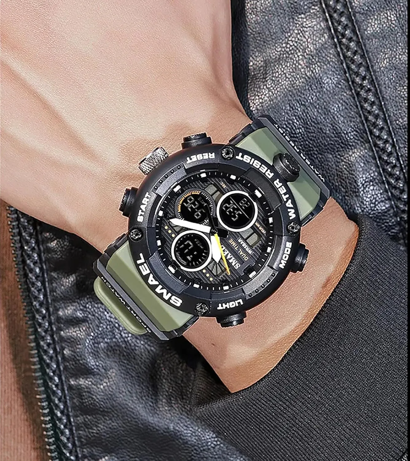 Outdoor Sports Tactical Military Rugged Watch Waterproof Rubber Strap Multifunctional Wristwatch for Men with LED Backlight Gosasa Men's explore medal equality microwave inconclusive start Digital Watch Large Face 